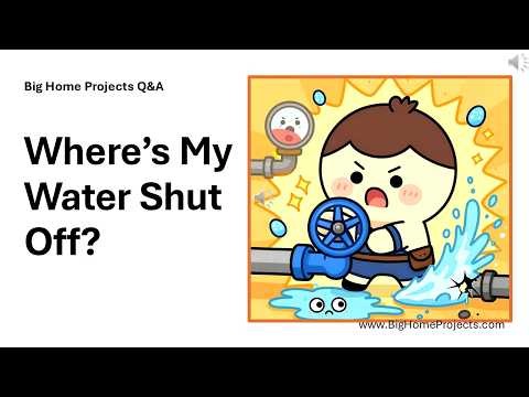 Where Is My Main Water Shut Off Valve Located?