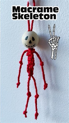Macrame skeleton #macrameprojects #handmadehalloween
