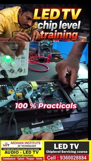 #Shorts LED TV repairing course in Tamil Nadu , LED TV servicing course, LED TV chip level training