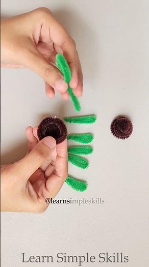 Adorable Turtle | Pipe Cleaner Turtle #easycraft #learnsimpleskills #shorts