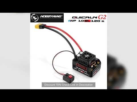 Hobbywing QUICRUN 10BL120 G2 2-4S 120A Sensorless Brushless ESC Speed Controller For 1/10 RC 12 Mons