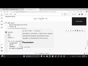 Fixed point Iteration-python