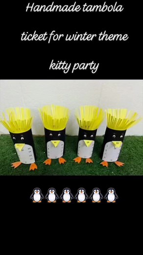 6.7K views · 24 reactions | Handmade penguin tambola ticket... Creating tambola tickets #handmadetambola #handmadehousie #housietickets #handmadehousieticket #viralpage #instagram #instadaily #explore #wintertheme #winter #fbreels #instafood #fb #explorepage #trendingnow #trendingreels #creativetambolaticket | Creating tambola tickets | Facebook