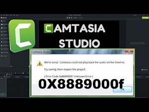 How to fix Error Code 0X8889000f in Camtasia | HINDI | URDU |