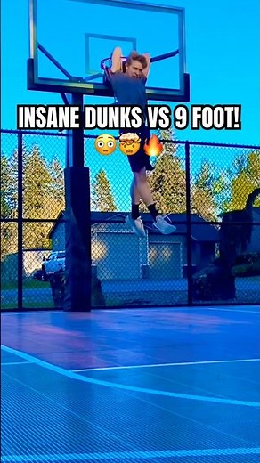 CRAZY DUNKS ON 9 FOOT! 😳🔥 (KROWN DUNK?!)