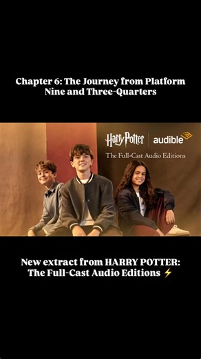 Wizarding World Direct on Instagram: "The Times has revealed the very first extract from HARRY POTTER: The Full-Cast Audio Editions 🤩 Listen to Chapter 6: The Journey from Platform Nine and Three-Quarters Harry Potter and the Philosoper’s Stone comes out Nov. 4th on @audible / @audible_uk #harrypotter #audiobook #hogwarts #audible"