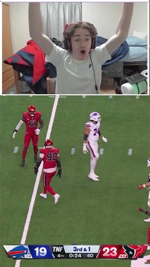 WILD PATRIOTS FAN REACTS TO END OF BILLS VS TEXANS... #nfl