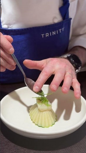 Smoked haddock dumpling - Trinity, London #cooking #chef #michelin #dumpling #londonrestaurant