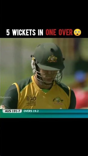 5 wickets in one over #cricket #shortsfeed