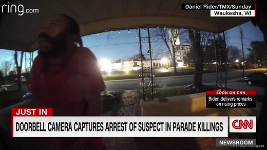 204K views · 825 reactions | A Ring doorbell camera caught the moment Darell E. Brooks, the man accused of careening his SUV into a Wisconsin parade, was forced to surrender to police after trying to get help from a homeowner to call an Uber. | CNN | Facebook