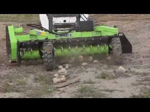 Schulte Multi Rake SMR-800 Skidsteer Mount Landscape Tool and Soil Conditioner