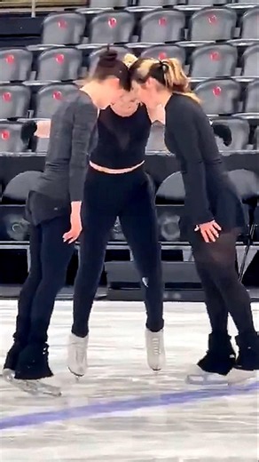 Alysa Liu, Amber Glenn, and Isabeau Levito have a blast at training #figureskating #iceskating #usa