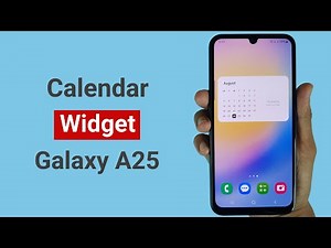 How to Add Calendar Widget in Samsung A25
