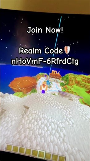 Realm Code: nHoVmF-6RfrdCtg POV Ur joining Fax Skygen🏝️ #bedrock #minecraft #realm #pvp