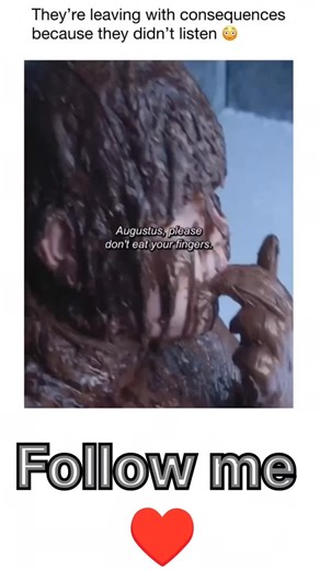 short_movie_7979 on Instagram: "🎬 Movie: Charlie and the Chocolate Factory (2005) ​⭐ Genre: Musical Fantasy, Adventure ​⏳ Runtime: 1 hour 55 minutes ​🌟 Rating: 6.7/10 (Based on IMDb) ​☀️ Cast: Johnny Depp, Freddie Highmore, David Kelly, Helena Bonham Carter, Philip Wiegratz (as Augustus Gloop) ​📖 Brief Overview: The clip is from the first major mishap during the tour of Willy Wonka's factory, where the gluttonous German boy, Augustus Gloop, falls into the Chocolate River. The image shows him 