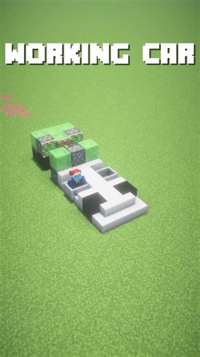 waoking car in minecraft (no mod) #minecraftshorts #minecraft