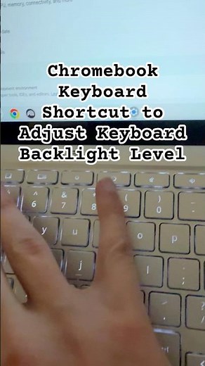 How to Adjust Chromebook Keyboard Backlight Shortcut Without Dedicated Keys