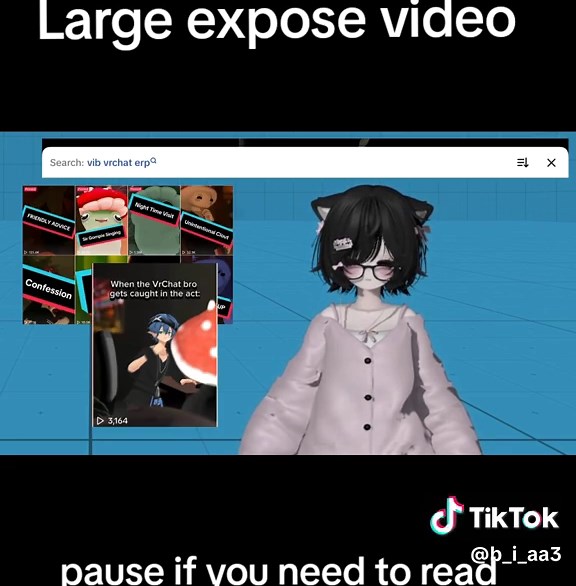 Gran video de exposición en VRChat