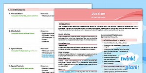 RE: Judaism: Year 3 Planning Overview