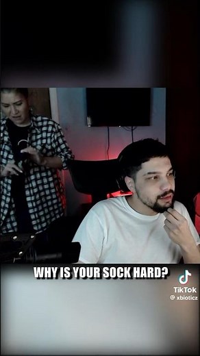 Why is your sock hard? #ti￼ktok #trends