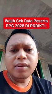 1.2K reactions · 228 shares | Wajib Cek Data Peserta PPG 2025 Di PDDIKTI. ##ppg #ppgdaljab #pddikti #fbpro #reels #fyp #videoviral | Rif Dhwoey | Facebook