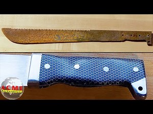 Rusty Sawback Machete Restoration