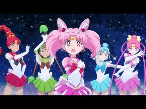 Eternal Sailor Chibi Moon and Sailor Quartet Transform and Attack——Sailor Moon Cosmos
