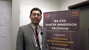 Dr Abdul Wahab, an assistant professor at National University of Computer and Emerging Sciences and an innovative leader seeking to foster entrepreneurial mindsets was one of the many participants for the Centre of Entrepreneurial Development's Winter Immersion Program. In this clip he shares some of the key takeaways for him from the four-day long event. #innovations #creativity #Entrepreneurship #WinterImmersionProgramme | IBA's Centre for Entrepreneurial Development | Facebook