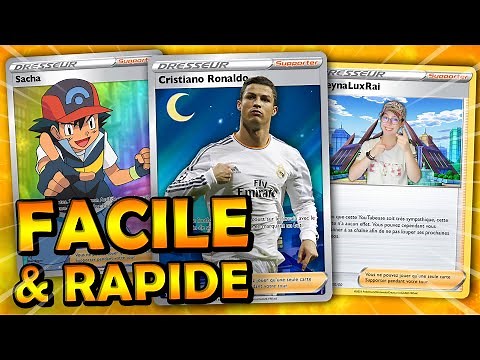 Faire une carte Pokémon DRESSEUR personnalisée✨ Tutoriel (Facile, Rapide & Gratuit)