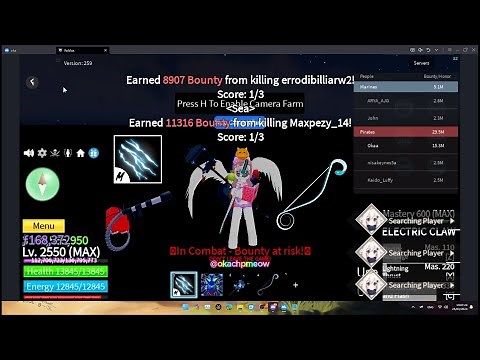 Blox Fruits Script | Auto Bounty Paid (W-azure Hub) - Showcase