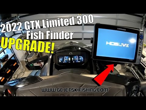 2022 Seadoo GTX Limited 300 fish finder UPGRADE and Installation