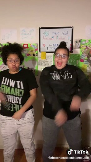 Late in the game, but fun anyway😉 #twerk #twerkformechallenge #dance #fyp #thatonecutelesbiancouple #lgbt #lgbtcouples #lesbians