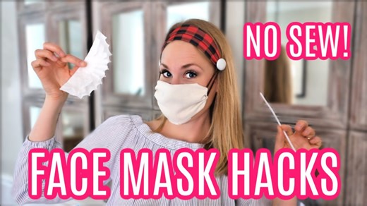DIY no sew face mask upgrades! (so they won't hurt!)