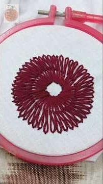 "How To Embroider Stunning Circle Florals: Step by Step Guide!" #diynstitch #embroiderypatterns