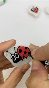 691K views · 5.5K reactions | CUTE Ladybug Rock ❤️ #ladybugrock #kindnessrocks #cutecraft #paintpens | Rock Painting 101 | Facebook