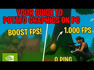 🔥 Insane FPS Boost in Fortnite with Potato Graphics Tutorial (NVIDIA Settings Guide)