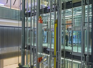 grimshaw's st botolph building in london features a pioneering lift system