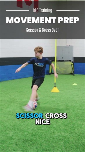 Movement Prep- Scissor & Cross Over ⚽️