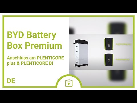 BYD BATTERY BOX Premium: Anschluss PLENTICORE plus & PLENTICORE BI
