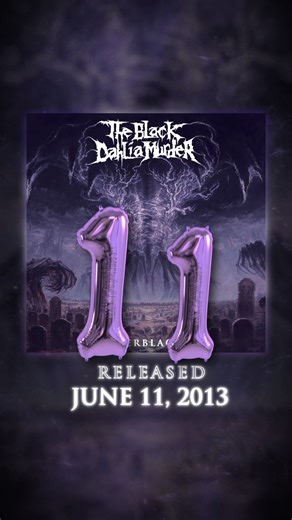 8.8K views · 243 reactions | We have THREE The Black Dahlia Murder anniversaries going down this month PLUS new music in just a couple of days! Absolutely INSANE. If there was ever an official TBDM month, it'd be June! So let's kick the festivities off with 'Everblack's 11th anniversary TODAY! Drop those favorite tracks down in the comments and dive back into the record HERE: https://orcd.co/tbdm-everblack | Metal Blade Records | Facebook