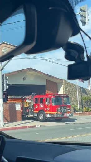 LACOFD Engine 36 at quarters