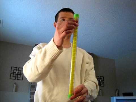 How to use a musical groan tube