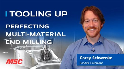In this episode of MSC's Tooling Up, Toni Neary is joined by Corey Schwenke, Manager of Solid Round Tools at Sandvik Coromant for a discussion on Sandvik Coromant’s CoroMill Dura line, and and the innovation it brings to your shop with its WhisperKut Technology. Looking for more of our Tooling Up series? Checkout all the full seasons on our YouTube channel: https://www.youtube.com/@MSCIndustrialSupplyCo | MSC Industrial Supply