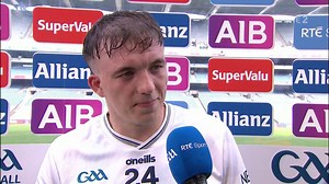 Kildare sharpshooter Brian McLoughlin wins the man of the match award from the bench in the win over Fermanagh | The Sunday Game