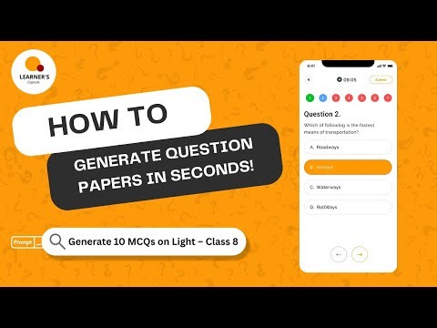 Create Question Papers in Seconds Using AI | Learner’s Capsule Demo