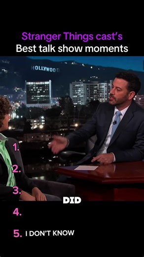 Stranger Things cast’s best talk show moments. #strangerthings5 #strangerthings #gatenmatarazzo #milliebobbybrown #calebmclaughlin