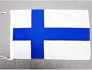 AZ FLAG Finland Flag 18'' x 12'' cords - Finnish SMALL flags 30 x 45cm - Banner 18x12 in