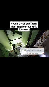 Round check and found Main Engine Bracing loosen, kaya mapansin natin na malakas ang Main Engine vibration #enginefixedtv #marinegineerslife #trindingreels #hepemakinista #trindingvideo #followformorecontent #seamanslifeonboard #fbreelsfypシ゚viralfbreelsfypシ゚viral | EngineFixed - All Marine & Auto Engine