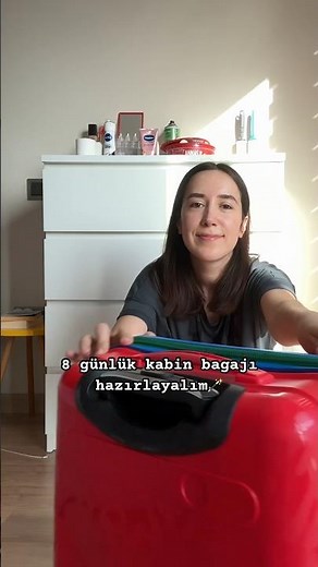 8 günlük kabin bagajı hazırlayalım🪄 #bavul #valiz #seyahat #reklam markalar gözüktüğü için