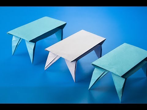 Cómo hacer una mesa de papel Origami Table
